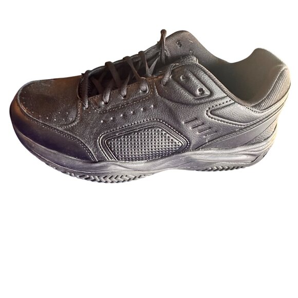 Athletic Work Size 12 Mens Black Athletic Work Shoes Sturdy Non-Slip Durable - Picture 5 of 12